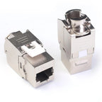 Metal Cat7 6 Cat6A Keystone Jack Connector Module RJ45 Shielded Network Cable Conector For Networking Wire Ethernet Lan Cable