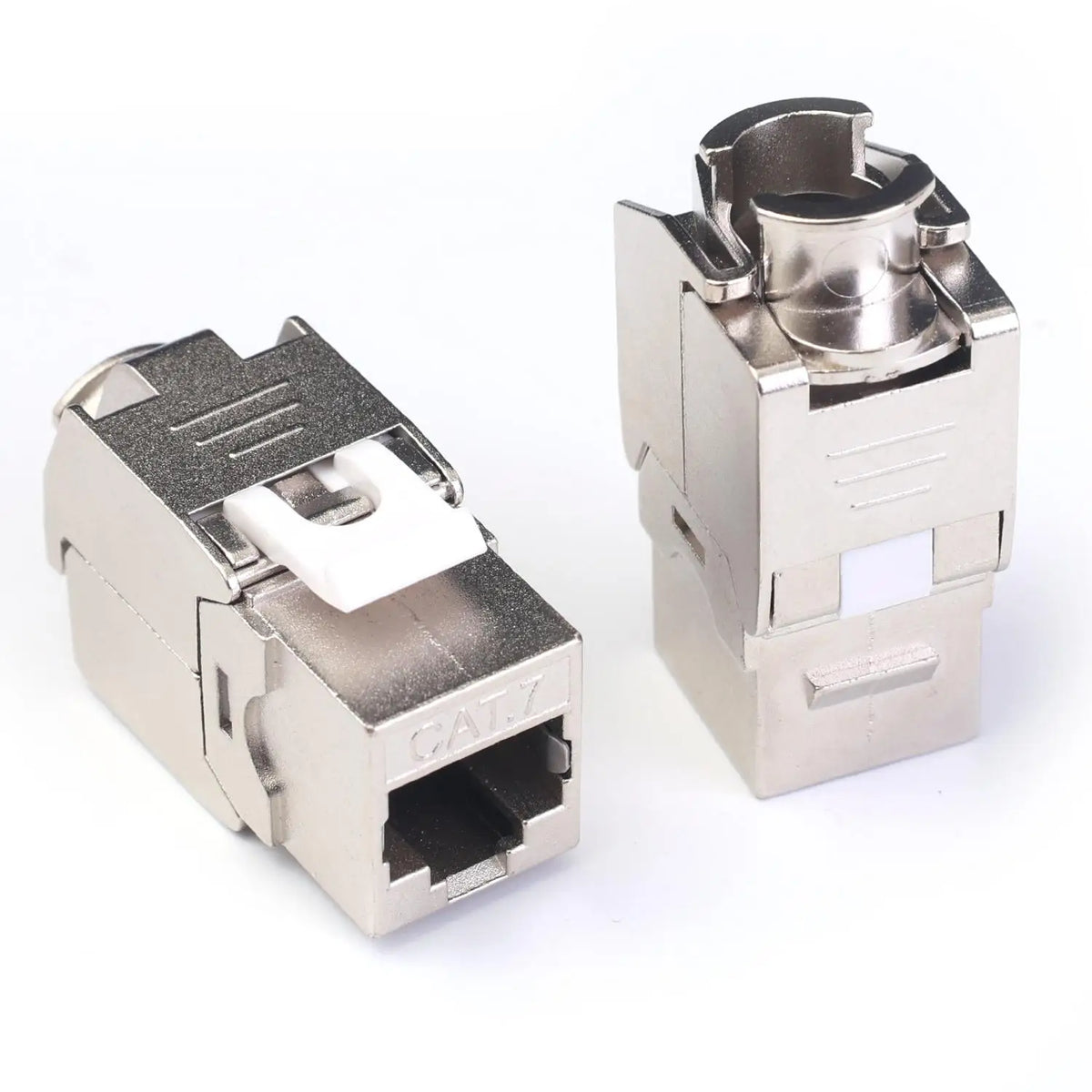 Metal Cat7 6 Cat6A Keystone Jack Connector Module RJ45 Shielded Network Cable Conector For Networking Wire Ethernet Lan Cable