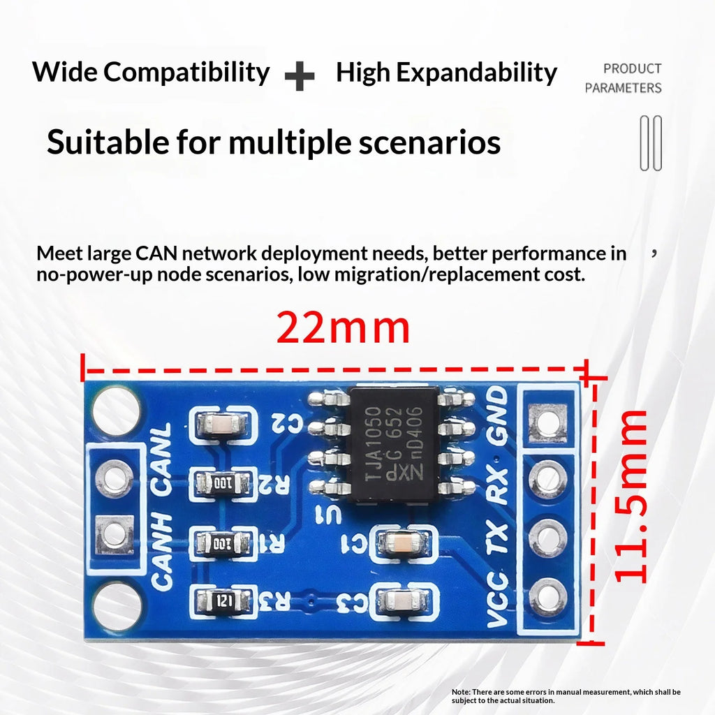 5-10pcs CAN Bus Transceiver Board TJA1050 High Speed Communication Unit For Arduino STM32 Microcontroller