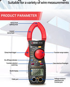 ANENG ST170 Clamp Meter Digital Multimeter Tester 500A AC Current AC/DC Voltage+B18 Highlight Voltage Tester Pen Electrician Set