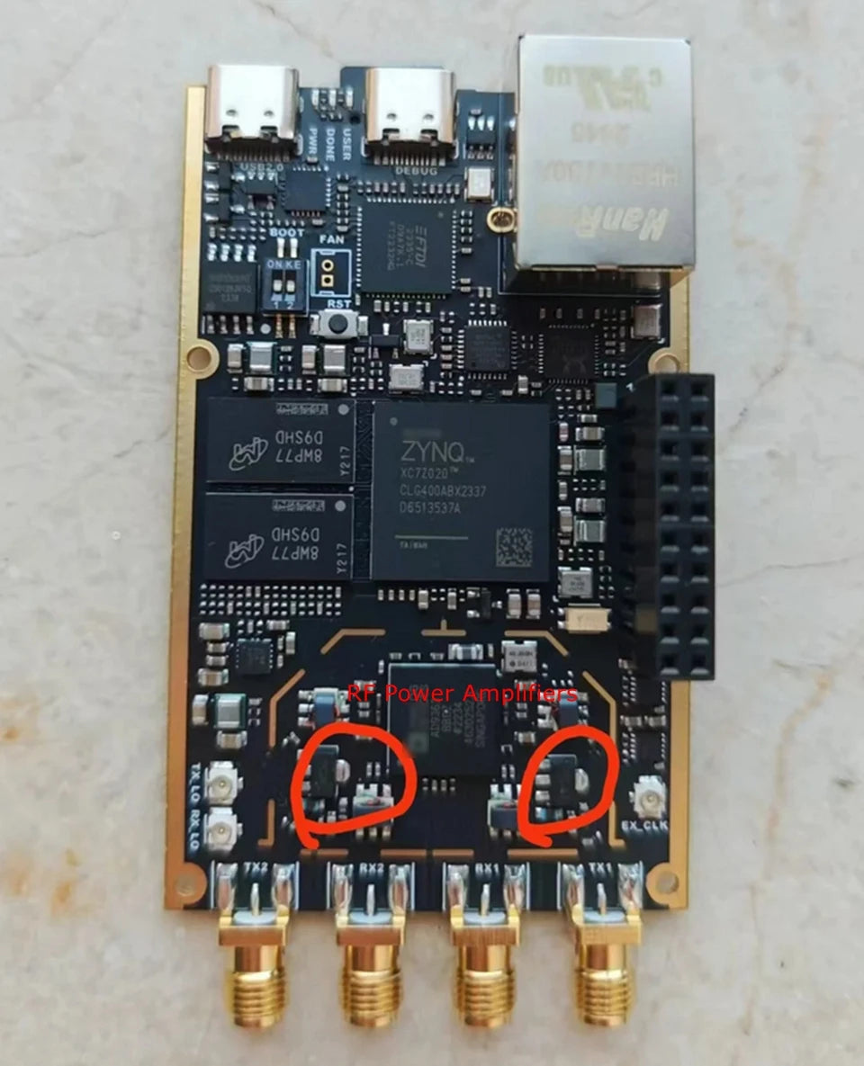 Wishcolor Professional Version 70MHz-6GHz 7020+AD9361 SDR Development Board with Power Amplifier for Pluto SDR