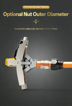 RJ45 Connector Cat7 Tool‑Free Shielded Zinc‑Alloy Reusable 50U Gold‑Plated Contact Anti‑Pull Ethernet Plug for Network Cable