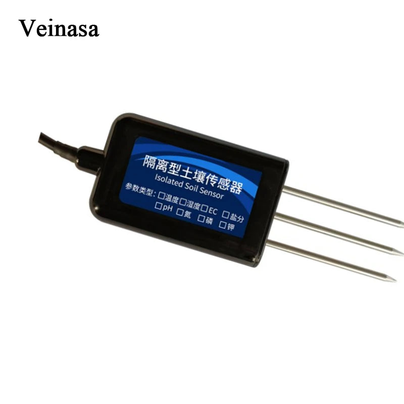 TR-THC03O 3 in 1 Soil Temperature Humidity Conductivity Sensor Soil Moisture Temperature EC Sensor Portable Soil Sensor