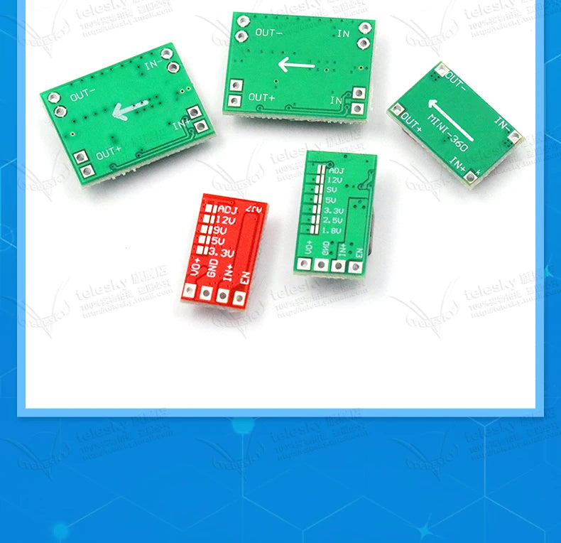 1PCS DC-DC 3A 5A Adjustable Step-down Power Module Board Voltage Stabilizing Aircraft Model MP1584EN 24V 12V 9V To 5V
