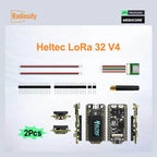 2Pcs Heltec LoRa 32 V4 2Pcs ESP32-S3 SX1262 Meshtastic MeshCore LoRaWAN WiFi BLE OLED Dev Board