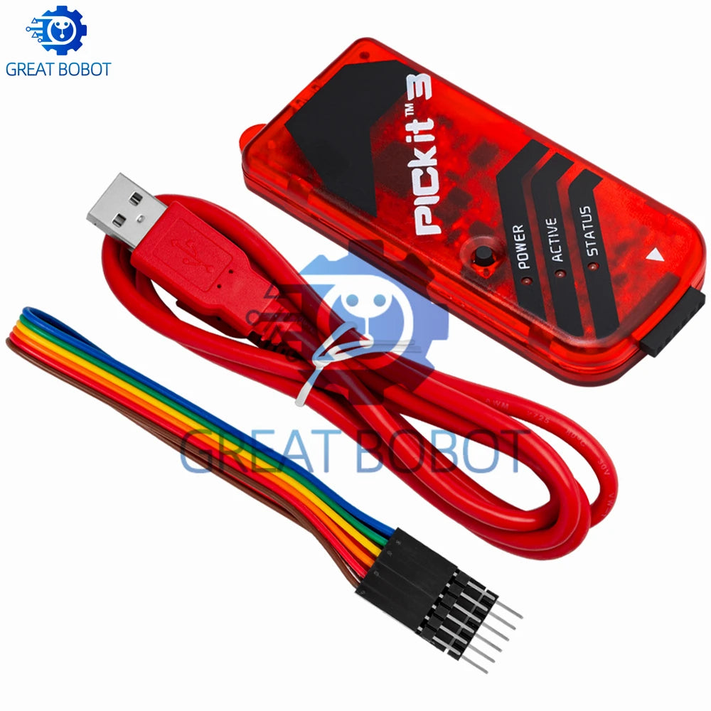 PICKIT3 PICKIT3.5 PICKIT 3 Programmer Offline Programming PIC Microcontroller Chip +PIC Programmer adapter seat