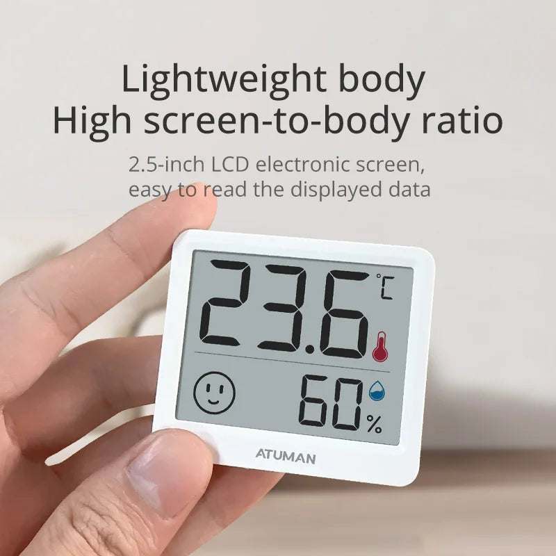 DUKA Atuman 2.5 Inch LCD Electronic Digital Temperature Sensor Humidity Meter Indoor Thermometer Hygrometer Weather Station