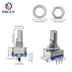 EC11 Audio Adjustment Encoder 20 Position Rotary Encoder Code Switch 3Pin Plug-in Type 15mm Half Shaft