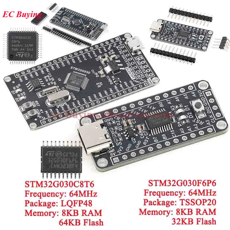 STM32G030F6P6 STM32G030C8T6 Mini Development System Board Module STM32G030 STM32 G030 MCU M0 Microcontroller Core Learning Chip