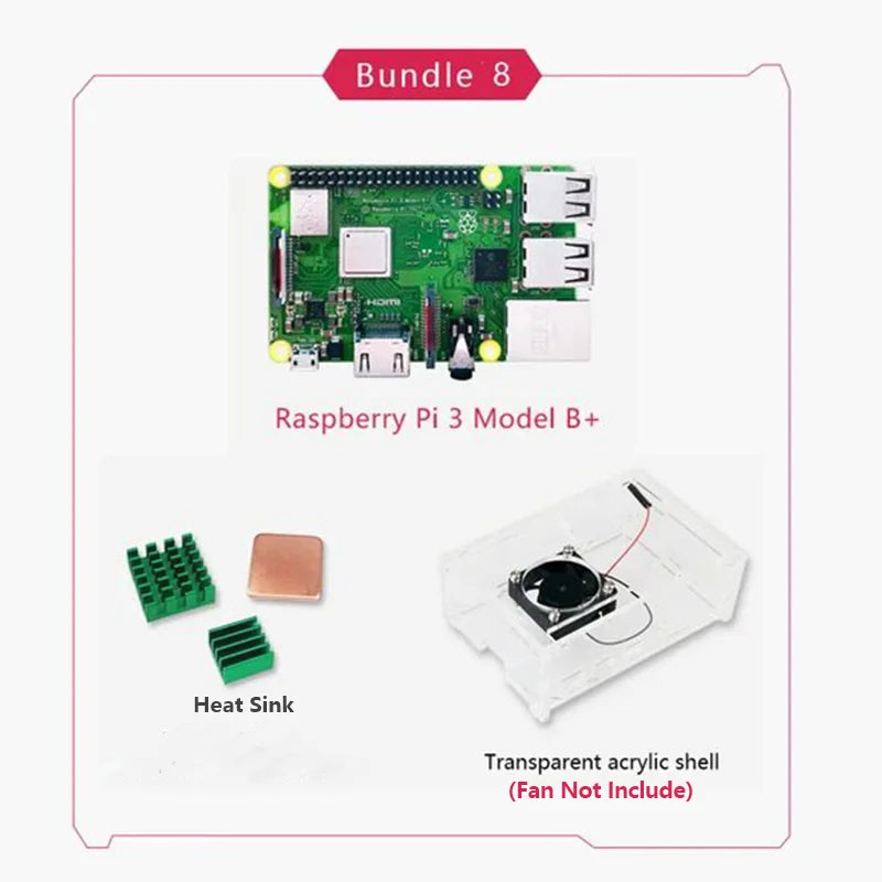 Original Raspberry Pi 3 Model B /3B+ Plus BCM2837 1.2G ,Raspberry Pi 3 B+ with 2.4G & 5G WIFI 4.2 Bluetooth and PoE