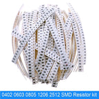 0402 0603 0805 1206 2512 0ohm-10Mohm SMD Chip Fixed Resistor Assortment Kit Electronic components sample pack