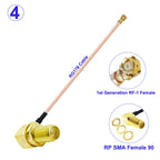 10Pcs/Lot RG-178 SMA Male/Female to U.fl IPX-1 Female Connector SMA to IPX RF Cable Pigtail Jumper  for WIFI Router GPS Antenna