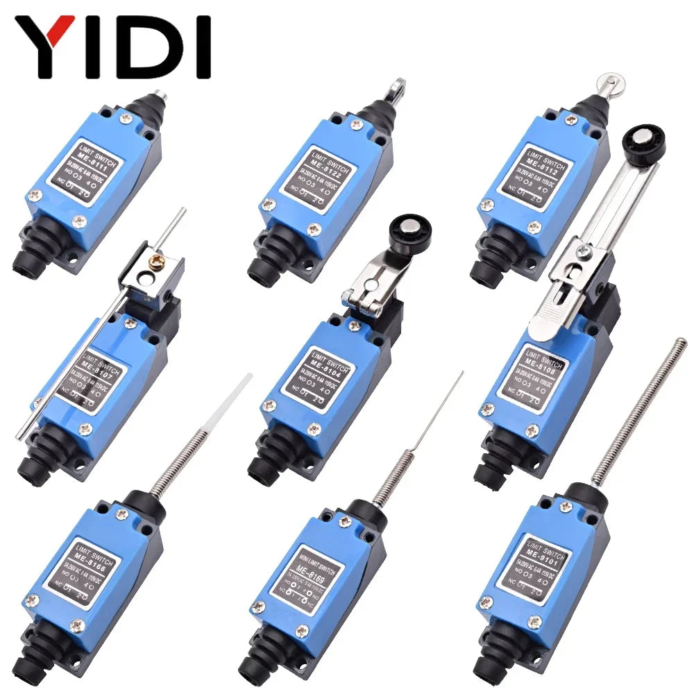 5PCS ME 8104 8108 8111 8122 9101 CNC Micro Limit Switch 5A/220V Rotary Roller Lever Sealed Switch Momentary Industrial Machine