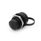 Waterproof D Type Chassis Connector,Type C Female to Female USB-C Converter Adapter Type-C Panel Mount DIY Jack with Dust Cover