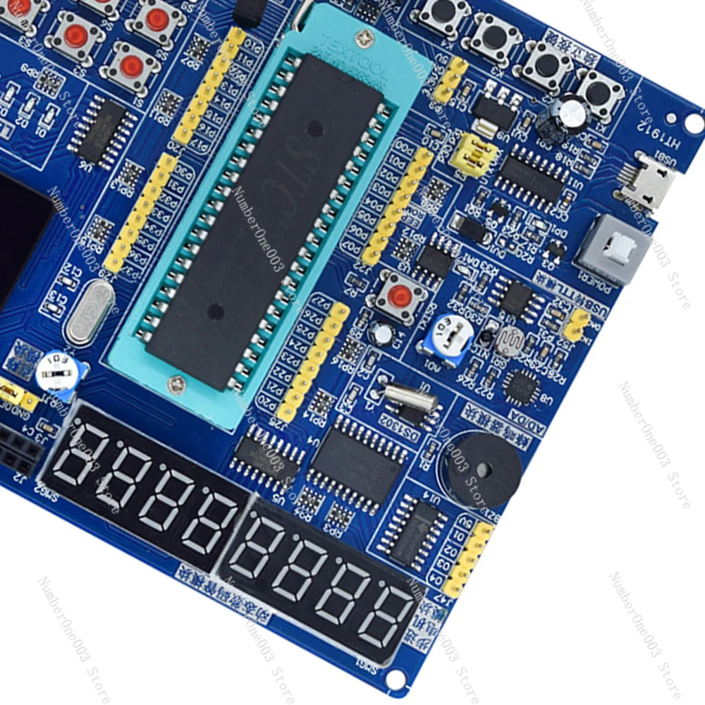 STC89C52 Controller 32/64-bit Operating System Microcontroller Experiment BoardC51 Development Board LCD1602 8051 MCU