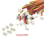 10Set SH1.0 Mm Connector Male Housing 10/20/30cm Wire Cable+Vertical/Horizontal SMD Pitch 2/3/4/5/6/7/8/9/10/12P
