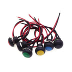 5/20PCS 12mm Momentary Push Button Switch ON OFF PBS-33B Self Reset Mini Round Switch With Wire 2Pin 1A DC12V