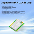 LLCC68 LoRa Wireless Module 868Mhz 915Mhz 433 475Mhz DX-LR20 22dBm 8KM Long Range SMD RF Module Power Supply