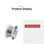 0.8mm 1.0mm 2.0mm 20g 50g 100g Soldering Tin Wire Tin Melt Rosin Core Solder Soldering Wire Roll No-clean FLUX 2.0%