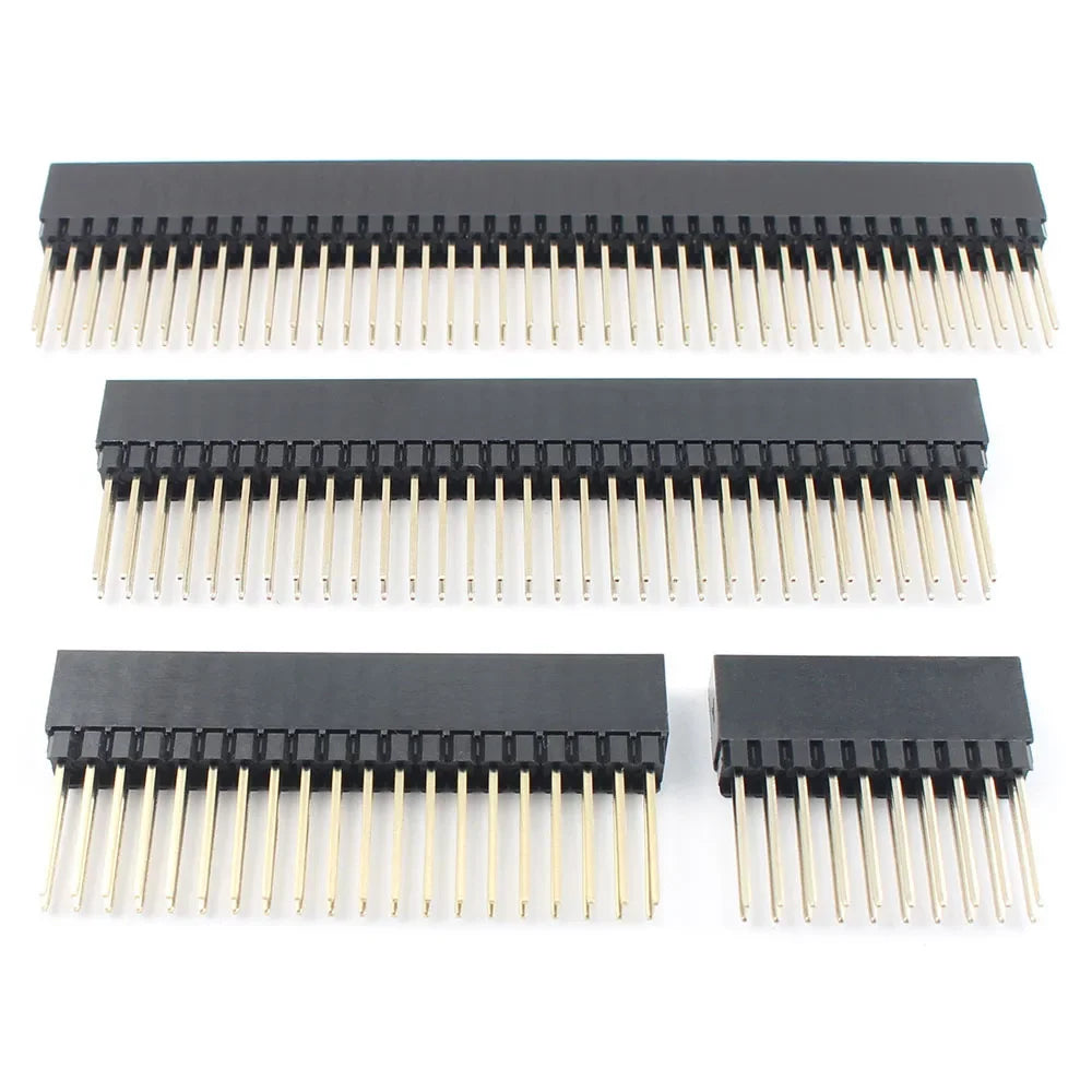 5pcs 2.54mm Pitch PC104 20 40 64 80 Pin 2x10 2x20 2x32 2x40 Long Double Row Straight Female Header Socket Connector For Arduino