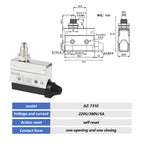 10A 250V AZ Waterproof Microswitch Travel Micro Limit Switch Small Horizontal Roller Lever AZ-7312 AZ-7311 AZ-7121 AZ-7310