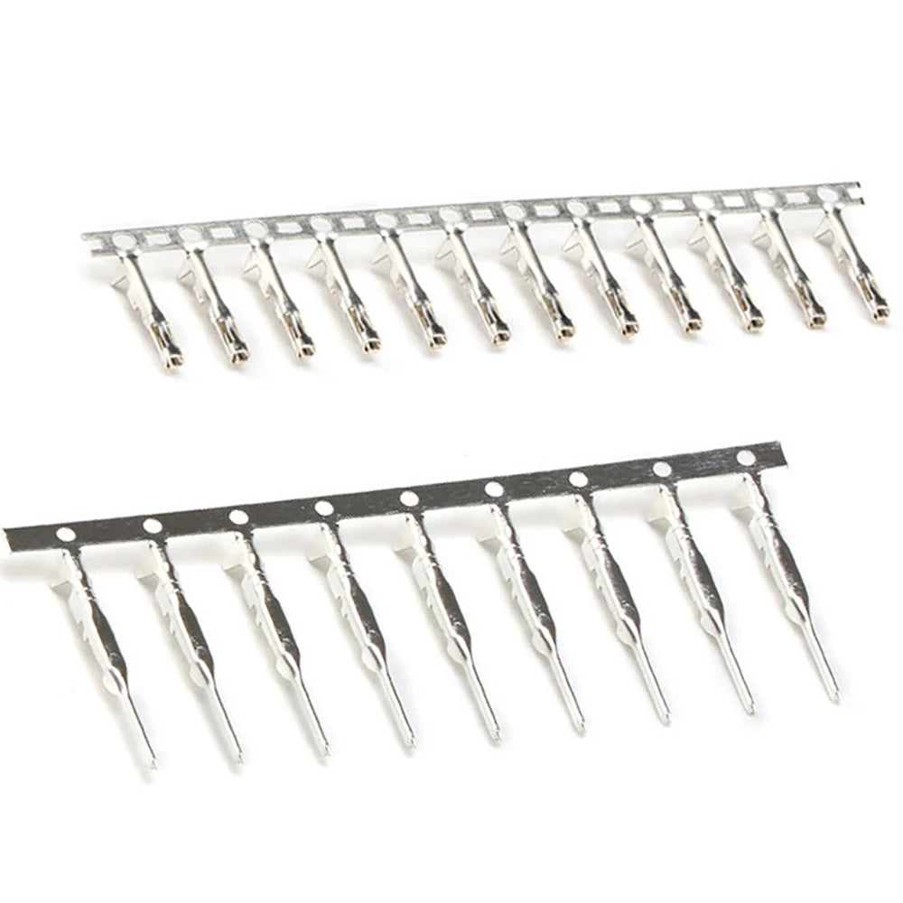 50PCS Dupont Connector Crimping Terminal Male And Female Pins for 2.54mm Dupont Housing Connectors
