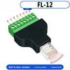 RJ45 Adapter Terminal RJ45 Adapter Terminal Cat5e Cat6 Adapter Board Network Port DIN35 Guide Rail Installation