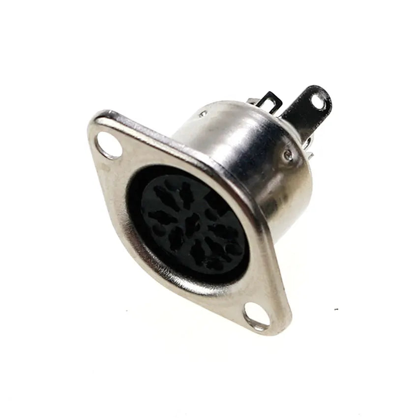 5pcs 3 4 5 6 7 8 Pin DIN Male Female Plug W/ Plastic Handle & Female Socket Hulled Panel Mount Keyboard Cable Connector Adapter