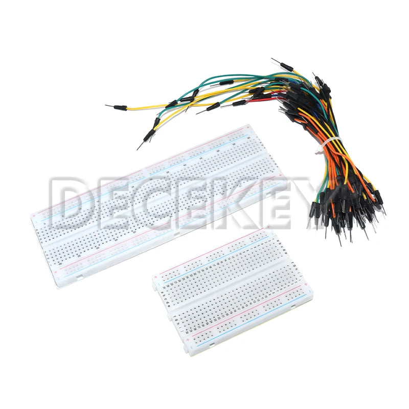 MB-102 Breadboard 400 830 Points Solderless PCB Bread Board Jumper Wire Cable Prototype Board DIY for Arduino Kit