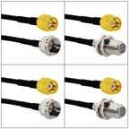 1pc SMA RF/RP Male/Female to F Plug Jack Pigtail Cable RG174 20cm/30cm/50cm NEW SMA to F RF Coax Adapter