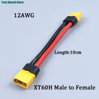 XT60 Male Female Conversion Plug Connection Cable With 12AWG Silicone Extension Lead Wire for RC Lipo Battery FPV Drone