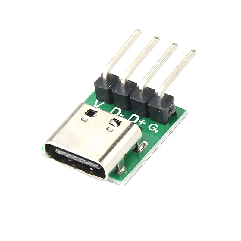 1 Pcs Female Connector USB 3.1 Type -C Breakout Board with PCB Converter Board for Data Line Wire Cable Transfer