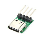 1 Pcs Female Connector USB 3.1 Type -C Breakout Board with PCB Converter Board for Data Line Wire Cable Transfer