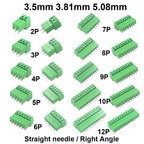 5Pairs 15EDG KF2EDG 3.5mm 3.81mm 5.08mm PCB Screw Terminal Block 2P-12 Pin Male Plug Female Socket Pin Header Wire Connector