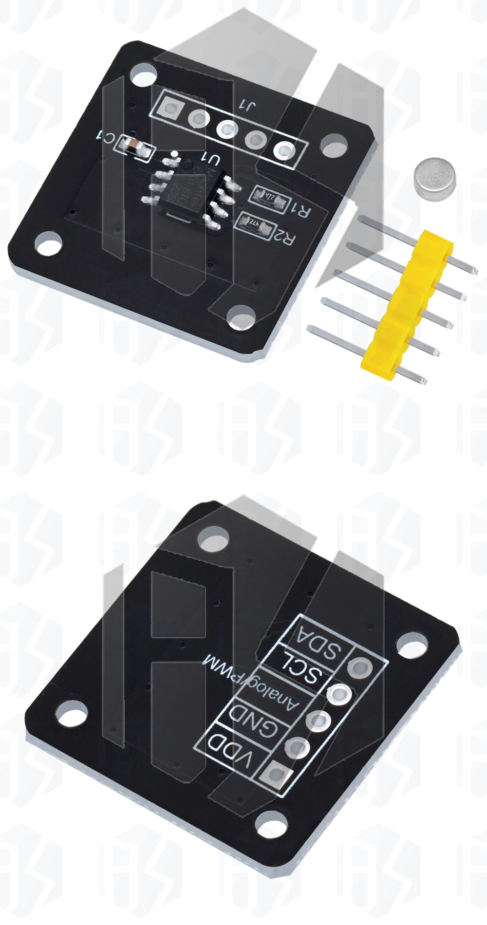 BS MT6701 magnetic encoder magnetic induction angle measurement sensor module 14bit high precision instead of AS5600
