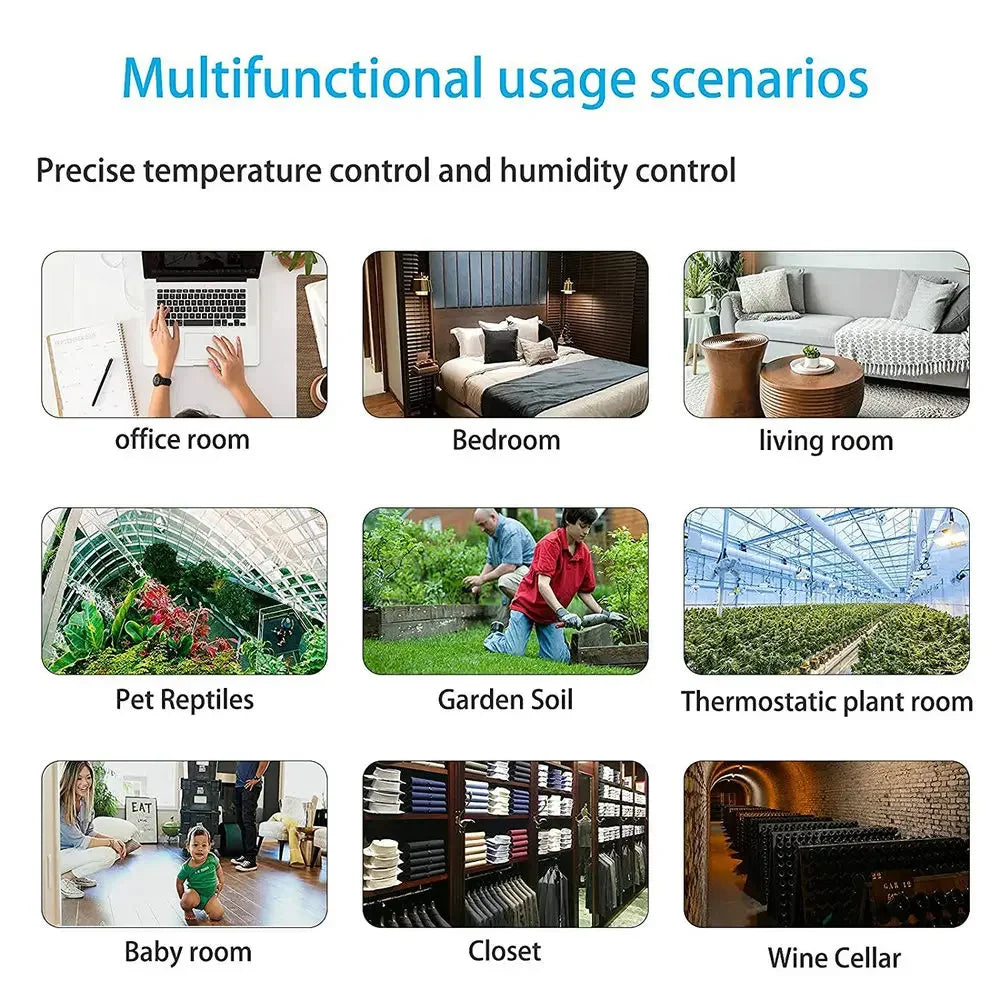 1/2pc LCD Digital Thermometer Hygrometer Indoor Room Electronic Temperature Humidity Meter Sensor Gauge Weather Station For Home