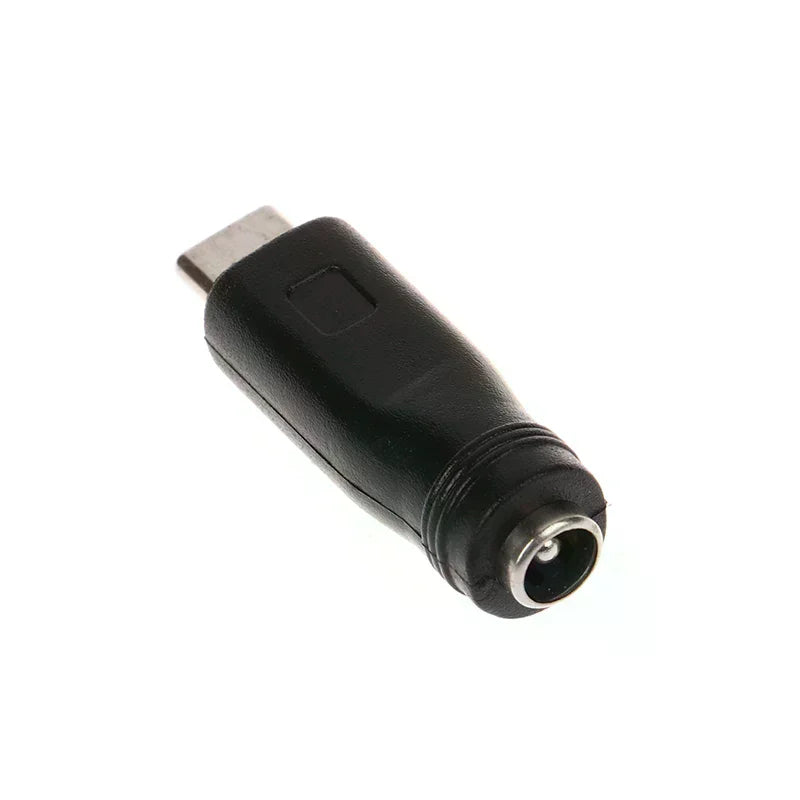 1/2pc DC Power Adapter Converter 5.5x2.1mm Female Jack To USB Type C Male Connector