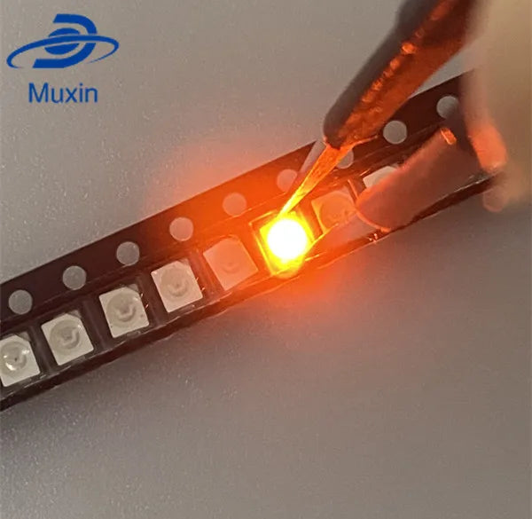 100PCS SMD Led 3528/1210 Orange/amber Smd/smt Plcc-2 High Quality Ultra Bright Light-emitting Diodes