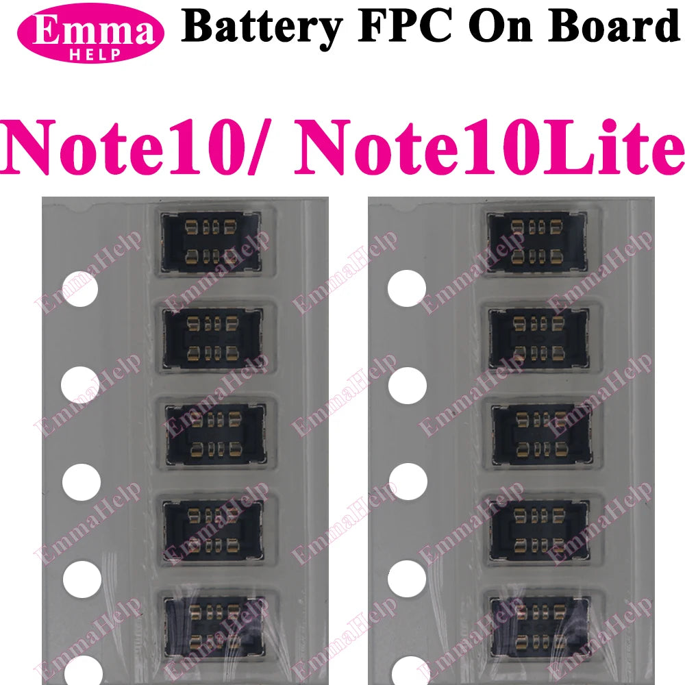 10Pcs Battery FPC Connector FPC for Samsung S24 S23 S22 S21 S20 S10 S10E Note 20 10 Plus S10 Lite On-Board Contactor Clip Plug