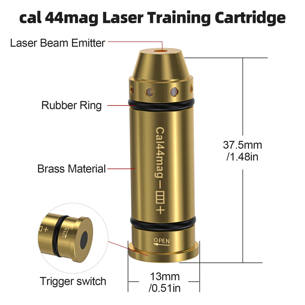 9mm/12GA/38SPL/223Rem/45ACP/357SIG/380ACP/Cal. 6.5mm/Cal44mag Dry Fire Laser Trainer - Hunting Accessories, Training Shooting