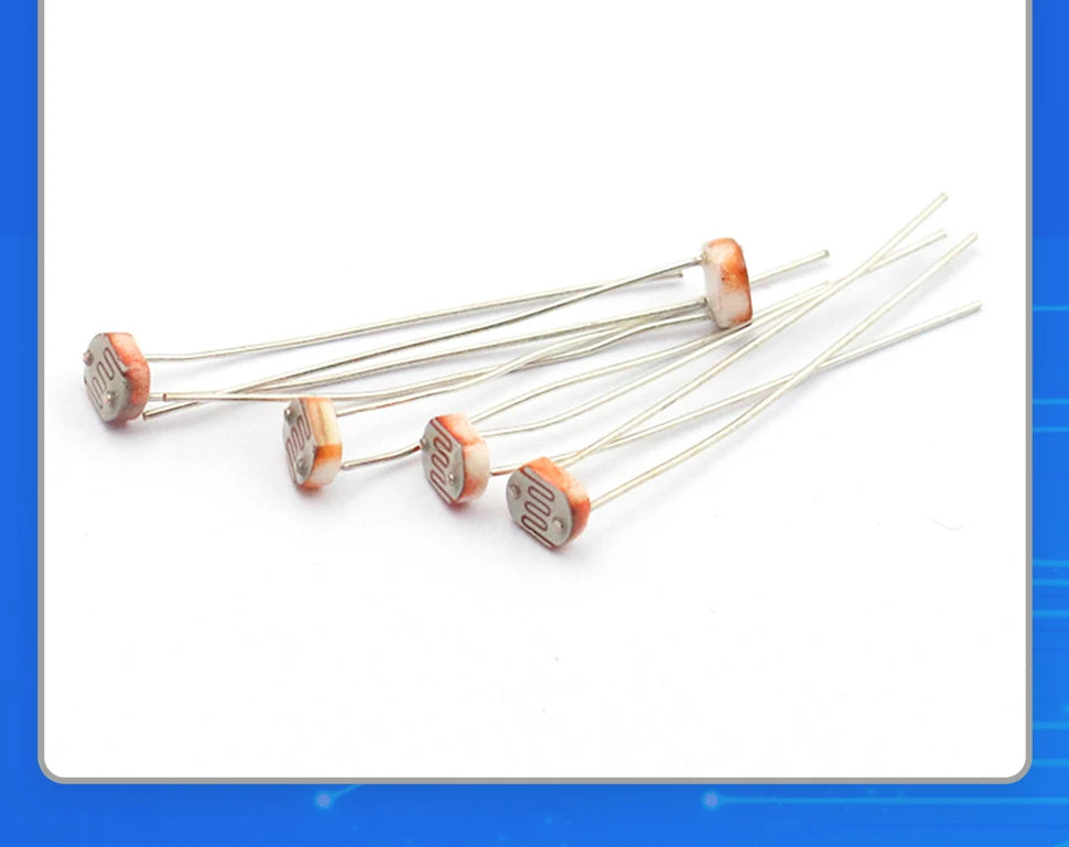 10PCS 5mm LDR Photo Light Sensitive Resistor Photoelectric Switch Sensor 5506 5516 5528 5537 5539 5549 12528  For Arduino