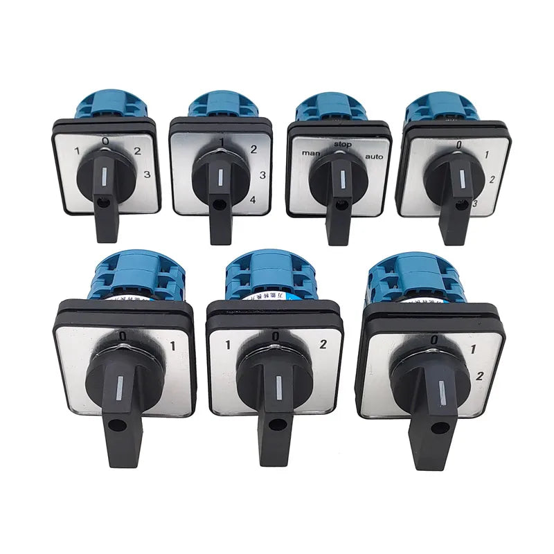 Electric 2/3/4 Position 8 Terminals Rotary Cam Changeover Switch 500V 20A LW28-20
