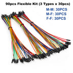 10cm 20cm 30cm Male Female Long Jumper Wire Dupont Cable Solderless Flexible 24AWG Copper Quality Line for Arduino Breadboard