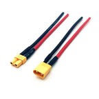 XT30 Pigtail Plug Male and Female Connector with 100mm 16AWG Tinned Wire Cable for RC Fixed wing Lipo Battery FPV Drone charger