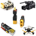 1pcs XT60 Male Plug to T Male / T Female Plug to XT60 Female Adapter For RC Helicopter Quadcopter LiPo Battery Plug Connector Pa