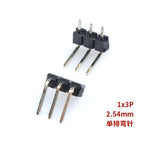 10pcs 2.54 mm Pitch 1x 40 Pin Right Angle Single Row Pin Header Male 90 Degrees Needle Connector 3P/4P/6P/8P/10P/15P/40P 1*40