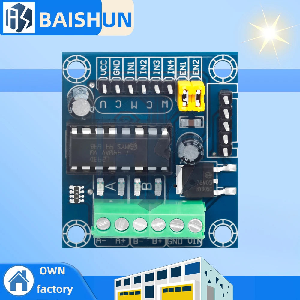 Mini 4-Channel Motor Driver Shield (L293D Module): High-Voltage Current Expansion for Arduino UNO/MEGA 2560