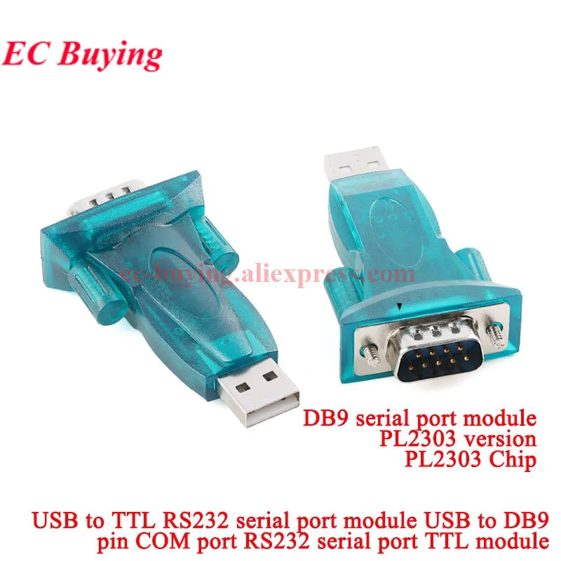 USB to RS232 COM Serial Port RS-232 9 Pin DB9 Data Cable 340 Convertor PDA FT232 PL2303 With Female Adapter WIN10 Windows 8 XP