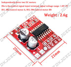 Mini L298N driver board module L298N stepper motor smart car robot breadboard peltier High Power DC Motor Driver for arduino