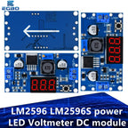 1PCS EGBO LM2596 LM2596S power module + LED Voltmeter DC-DC adjustable step-down power supply module with digital display